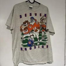 1993 Vintage Denver Broncos Grey Color Reprint Shirt  AN62449