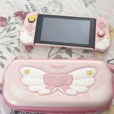 Pink Decorative Carrying Case & Skin for Nintendo Switch Console (2017) SWITCH 1