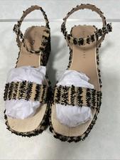 Katy Perry Busy Bee Sandals Platform Black/Tan BNIB 12M