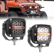 Pair 3"Inch LED Work Light Cube Pods Spot Flood OffRoad Lights Truck Driving FOG