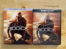 NEW RIDDICK COLLECTOR'S EDITION 4K ULTRA HD + BLU RAY WITH SLIPCOVER SLEEVE