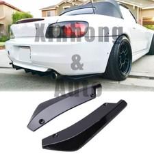 Glossy Rear Bumper Splitter Spoiler Diffuser Canards For Honda S2000 2000-2009