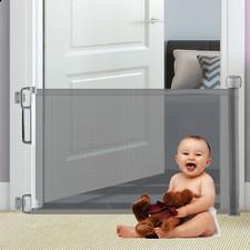 71" Extra Wide Retractable Baby Safety Gate 34” Tall Pet Dog Fence Door Gate USA