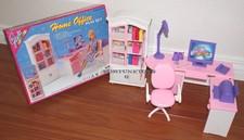 NEW FANCY LIFE DOLLHOUSE FURNITURE Home Office Desk/Bookshelf PLAYSET (24018)
