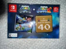 Super Mario Galaxy 1 & 2 Mario Bros 40th Anniversary Pin Set  RARE SOLD OUT!