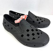 NWT Vans Beach Water Shoes Womens 7.5 Black Ventilated Rubber UA SlipOn TRK
