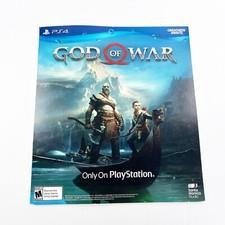 God of War 2018 PS4 Video Game Promo Store Display Wall Poster 18x16"