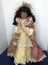 19” Treasured Heirloom Porcelain/Cloth Doll “Emily Rose” Adorable Girl AA #O