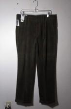 DOCKERS Brown Tencel Lyocell Pleated Corduroy Pants Size 36X32 NWT $70.00