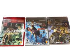 Uncharted 1 2 3 Trilogy Bundle (Sony PlayStation 3) PS3 Lot ALL GAMES AND CASES
