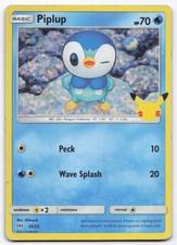 Pokémon TCG Piplup 20/25 Holo McDonald's 2021 Promo Playset HP