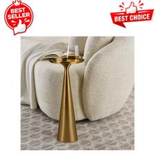 Better Homes & Gardens Truitt Drink Table, Gold Metal Accent Side Table, 24" H