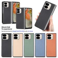 For Google Pixel 9 Pro Fold/Fold2 Carbon Fiber Texture Case Slim Anti-Slip Cover