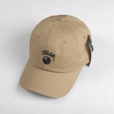 Stussy 8 Ball Cap – Beige / Khaki Tan Dad Hat Streetwear Adjustable