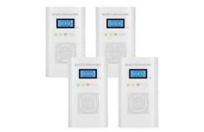 Lunarlipes 2-in-1 Smoke & Carbon Monoxide Detector 4 Pack Combo