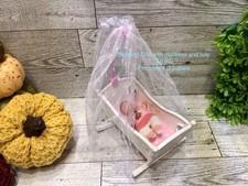 My mini baby white crib