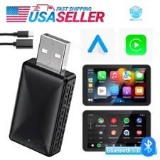 2-in-1 Carplay Wireless Adapter Android Auto Plug Play Connect USB Dongle