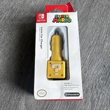 Nintendo Switch Super Mario Question Block USB-C PowerA Iconic Car Charger