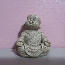 NEW 2.75” Tan Sandstone Buddha Figurine 