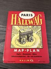 Vintage Paris Hallwag Large Map Plan Book