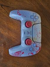 Custom White & Red Sony PS5 DualSense Controller 