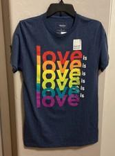 Love is Love is Love Tshirt 18” P2P 28” Length Men’s Small