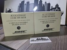 (2) Bose Double Cube Speakers Black - Lifestyle Acoustimass - NEW