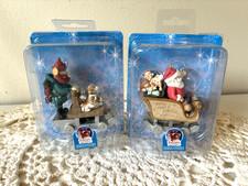 Enesco Rudolph the Red Nosed Reindeer Santa Sleigh Misfit Toys Yukon Vtg 1992