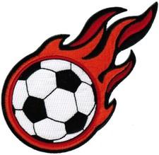 SOCCER BALL PATCH FOOTBALL FUTEBOL fútbol embroidered iron-on UNIFORM BADGE new