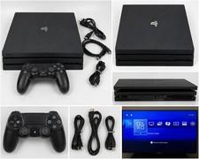 Sony PS4 Pro 1TB Console Black w/ DualShock 4 Controller Tested Working