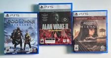 3 Sony PlayStation 5 PS5 Games Lot Bundle Alan Wake 2 God of War Ragnarok Mirage