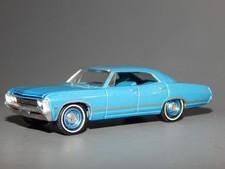 1967 '67 Chevrolet Impala Sport Sedan Blue 350 V8 RR 1/64 Diorama Replica Ltd