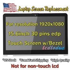 For HP ENVY x360 M6-AQ103DX m6-aq105dx 15.6" FHD LCD Touch Screen Assembly+Bezel