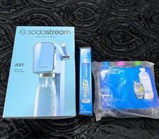 SodaStream Art Sparkl Water Maker Misty Blue w/  2 CO2 & 3 Carbonating Bottle 1L
