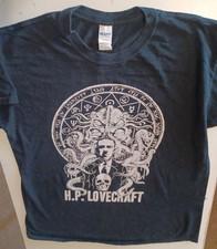 H.P. Lovecraft Cthulhu Horror Fiction Writer Large Tee Shirt