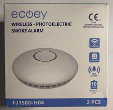 2PCS Ecoey Wireless Smoke Detector Fire Alarm Photoelectric - FJ158D-H04