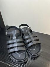 Just Be Women's Black Platform Strappy Cage Sandals Size 6