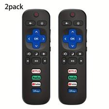 2 Pack Replacement Remote FIT For ROKU TV TCL/Sanyo/Element/Haier/RCA/LG/Philips