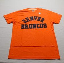 Denver Broncos Unisex Adult's Homage Short Sleeve Tee EJ3 Orange Small NWT