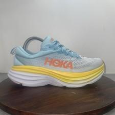 Hoka One One Bondi 8 Women’s 8.5 B Shoes Blue Running Sneakers 1127952 SSCA