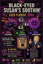 Fallout 76 PS4/PS5 Black Eyed Susan’s Soothin Crafting Flowers Bundle x300 Total