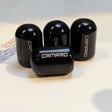 4pcs compatible with Chevy Camaro Logo Bullet Aluminum Tire Valve Stem Caps