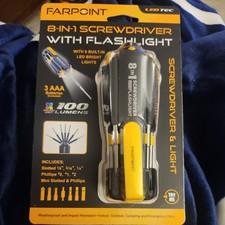 Farpoint Tactical Utility Worklight 8-in-1 Screwdriver with Flashlight 100 Lumen