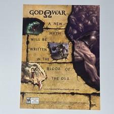 God of War PlayStation 2 PS2 New Myth Print Ad/Poster Promo Art
