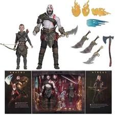 NECA God of War Kratos & Atreus Action Figure Set Ghost of Sparta Movable Toy