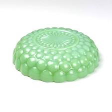 Vtg MCM Anchor Hocking Fire-King Jadeite Green Glass Bubble 8.5" Serving Bowl