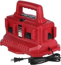 6-Port Rapid Battery Charger for Milwaukee 18V M--18 Battery 48-11-1850 11-1840