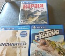 Rapala Fishing Pro Series, Uncharted, Legendary Fishing PS4 Lot Multiplayer