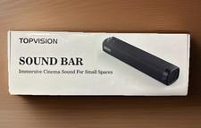 TOPVISION Sound Bar for TV, Soundbar with Subwoofer, Wired & Wireless Bluetooth