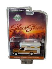 Greenlight 1970 Chevy C-10 Cheyenne Silver Streak Camper Hobby Exclusive 1/64